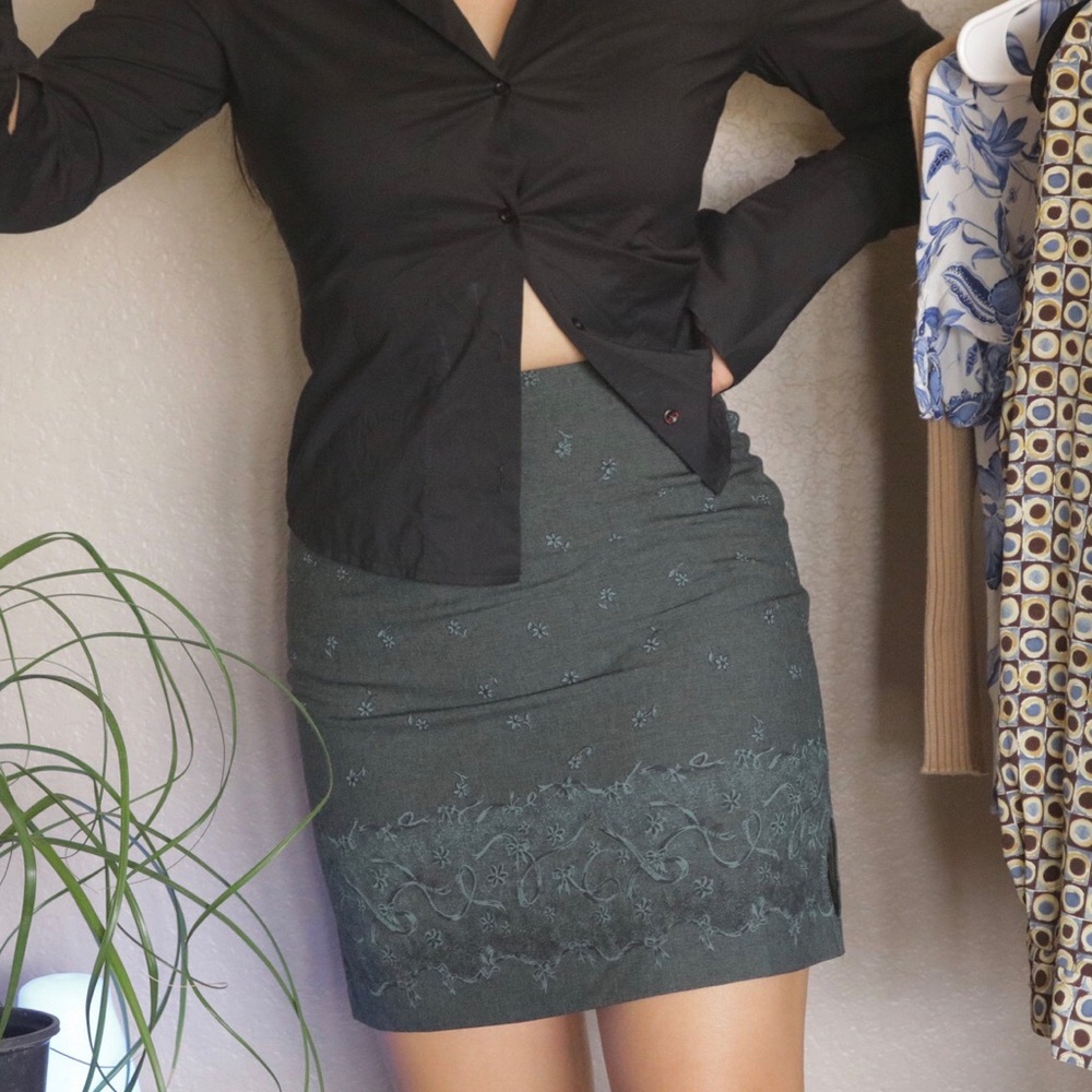 Paisley mini skirt